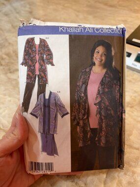 Simplicity 4892 Khaliah Ali Plus Size Sewing Pattern Tunic Kimono Pants Dress